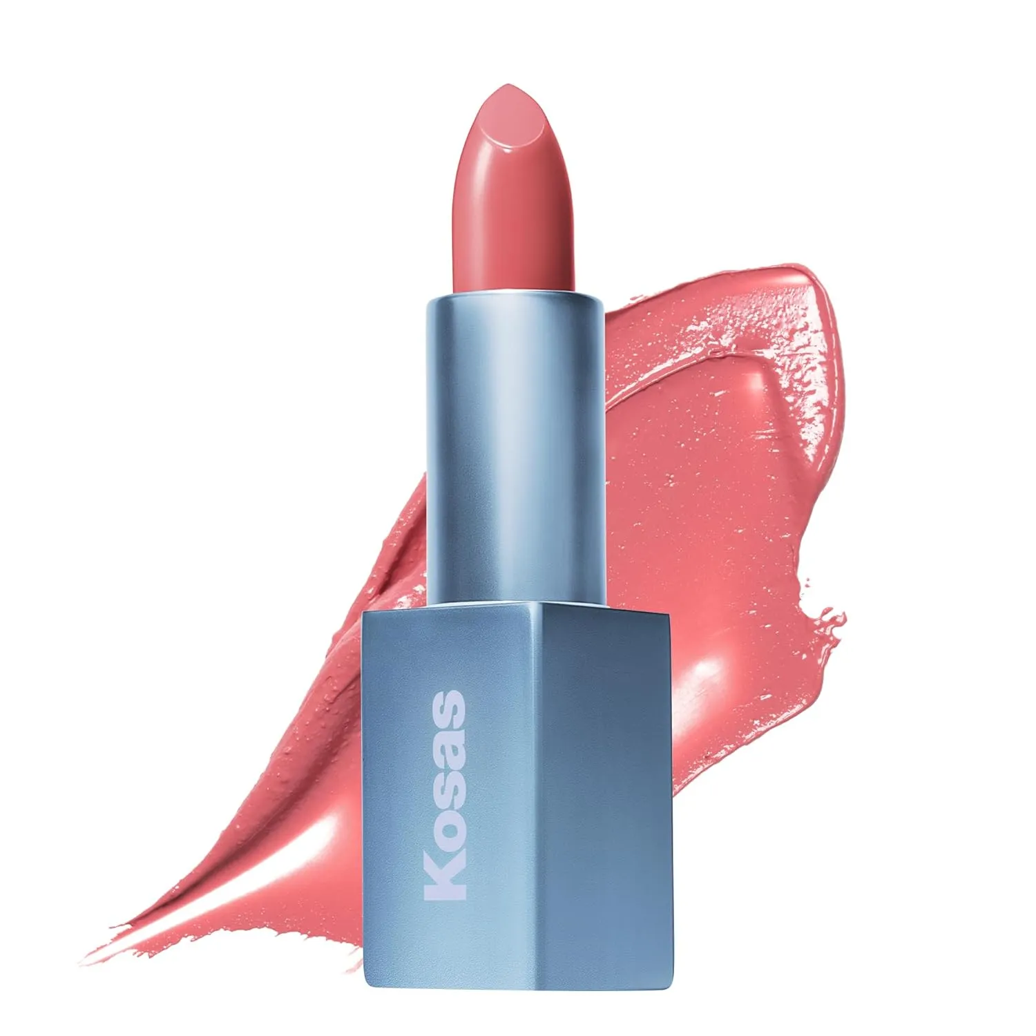 Kosas Weightless Lip Color Nourishing Satin Lipstick - High Impact Lip Color with Clean Formula - Comfy Feel & Soft Finish - Beach House