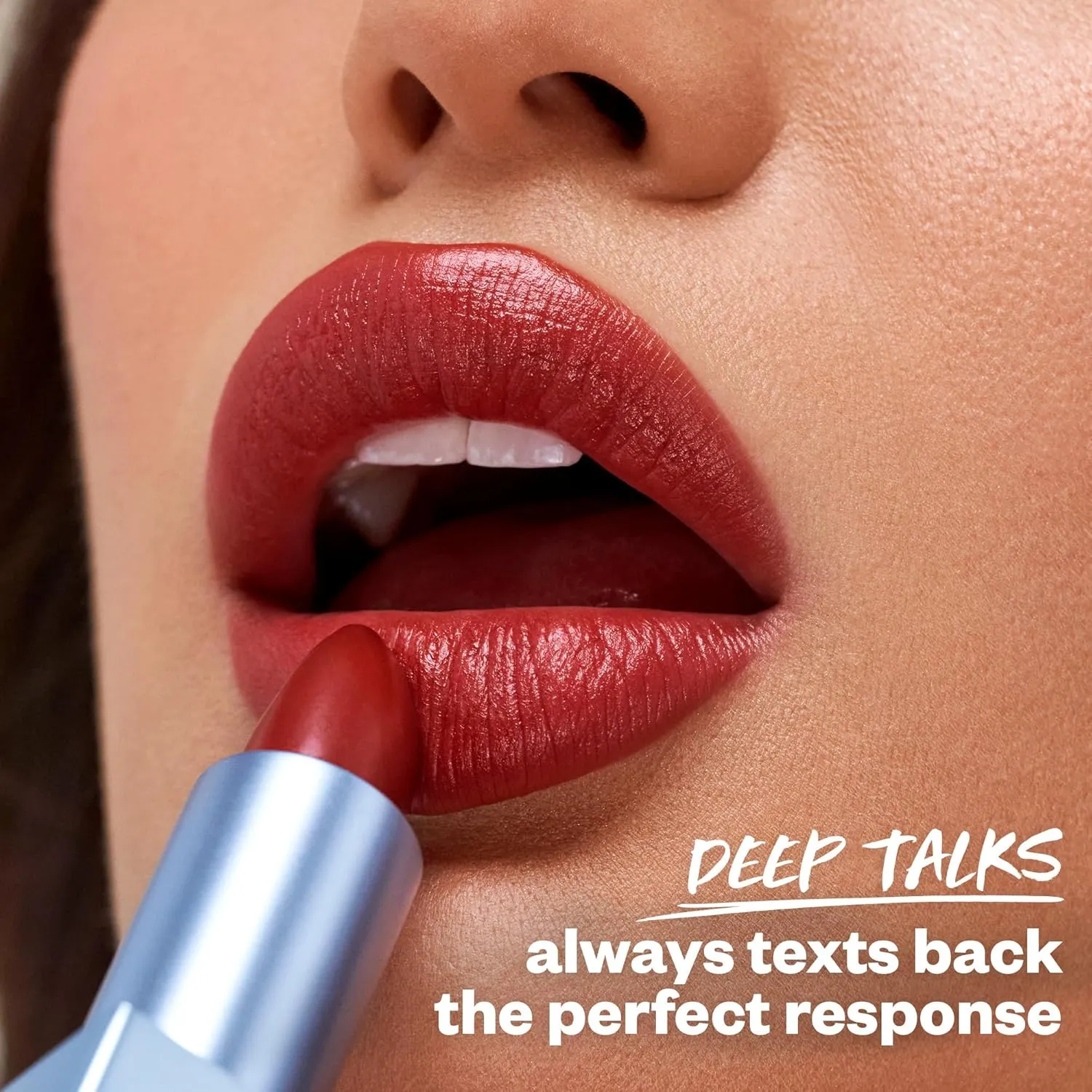 Kosas Weightless Lip Color Nourishing Satin Lipstick - High Impact Lip Color with Clean Formula - Comfy Feel & Soft Finish - Deep Talks