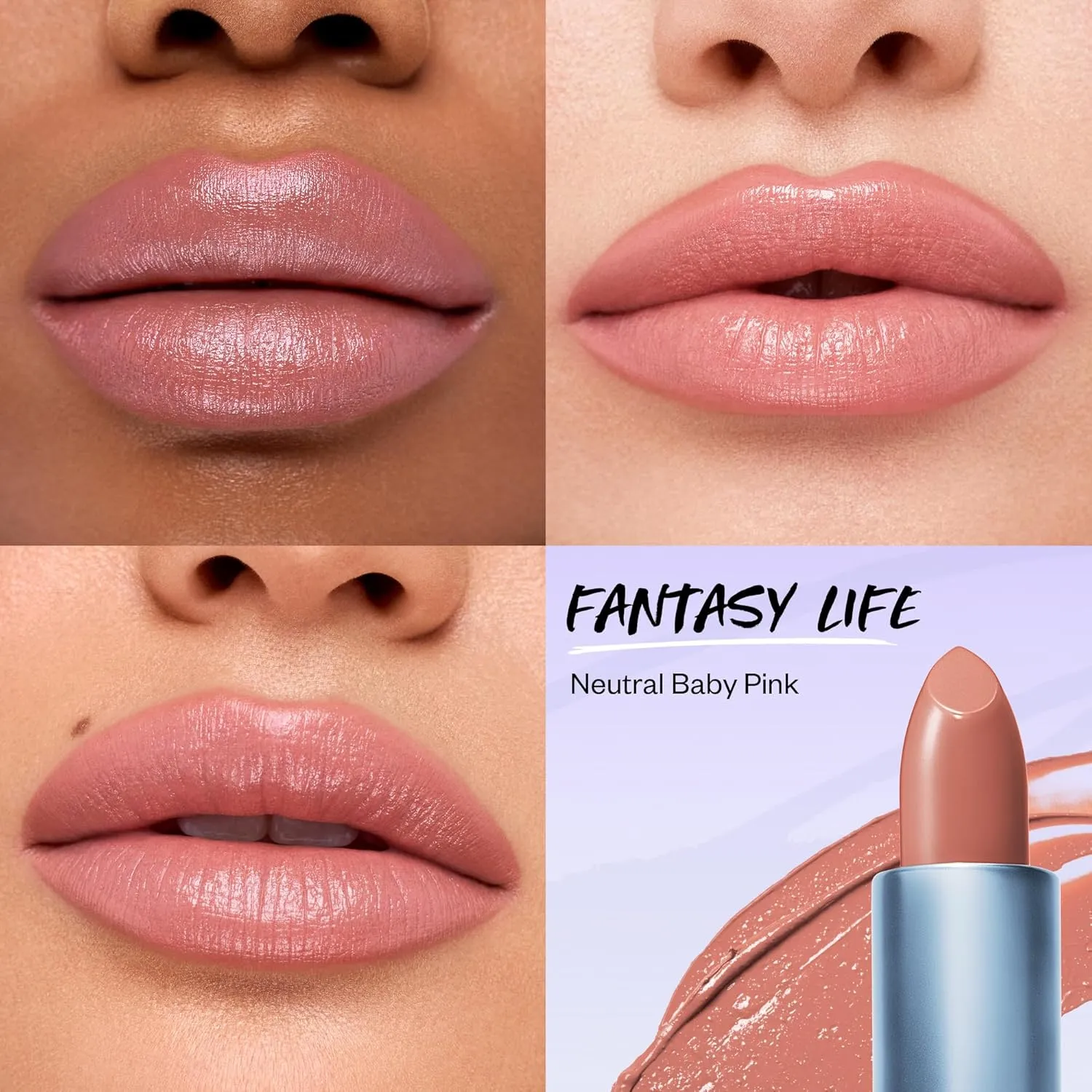 Kosas Weightless Lip Color Nourishing Satin Lipstick - High Impact Lip Color with Clean Formula - Comfy Feel & Soft Finish - Fantasy Life