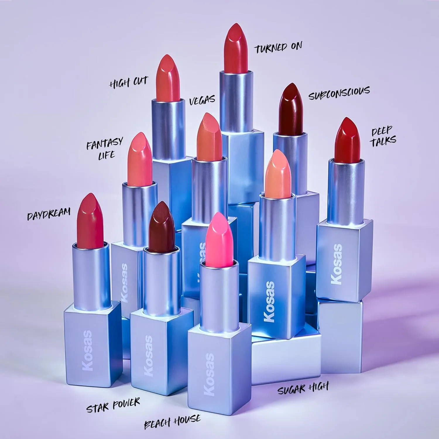 Kosas Weightless Lip Color Nourishing Satin Lipstick - High Impact Lip Color with Clean Formula - Comfy Feel & Soft Finish - Fantasy Life