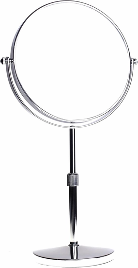 KXD3114-10x Makeup Mirror Adjustable Magnification Double Sided with Holder 8 Inches Bathroom Mirror Shaving Mirror Cosmetic Mirror Chrome