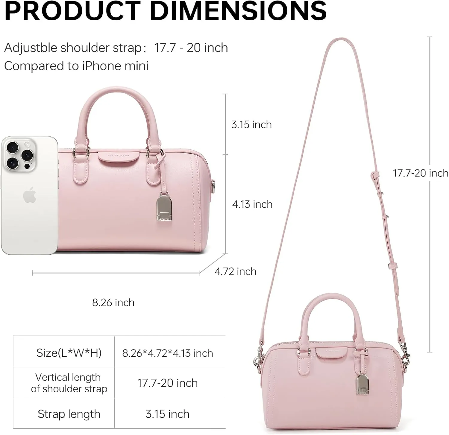 LA FESTIN Handbags for Women : Top Handle Tote Bag with Zipper for Travel