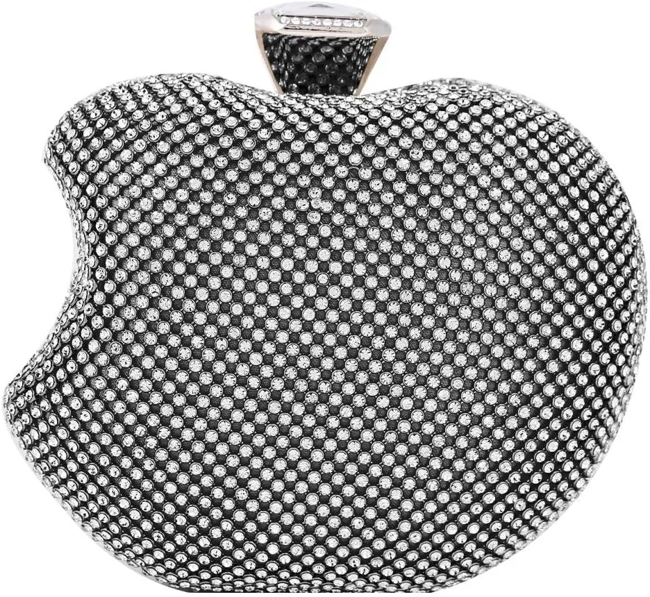 Ladies Special Bite Off Apple Shape Hardcase Clutch Bag