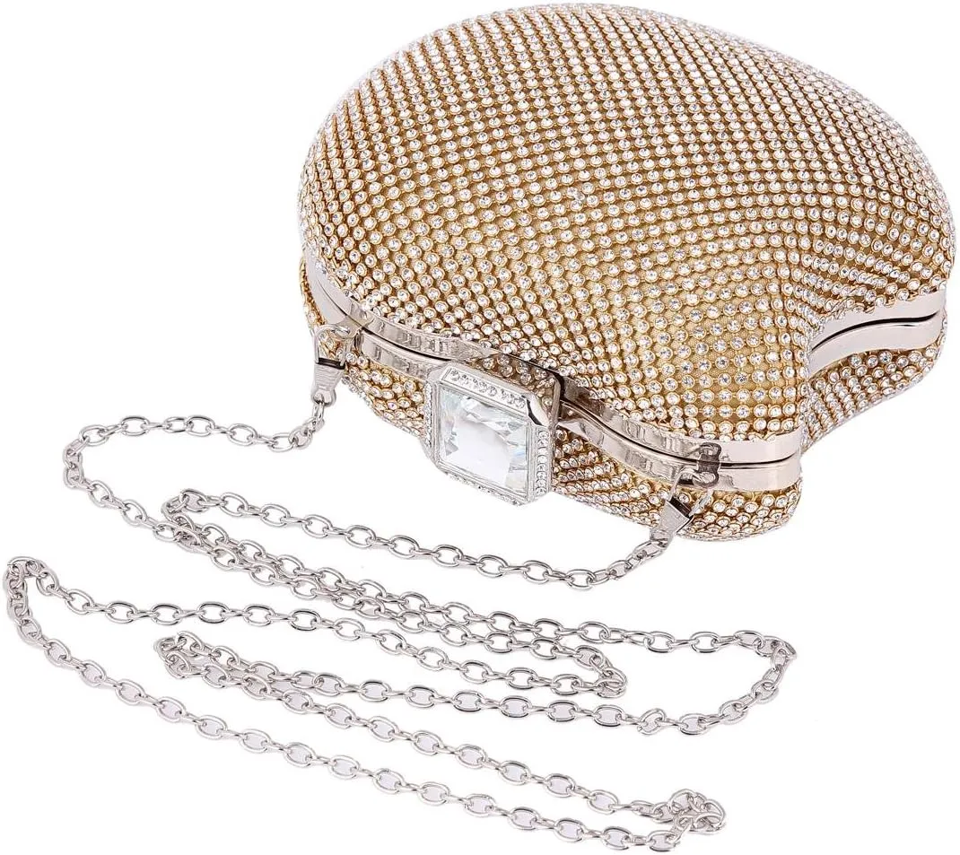 Ladies Special Bite Off Apple Shape Hardcase Clutch Bag