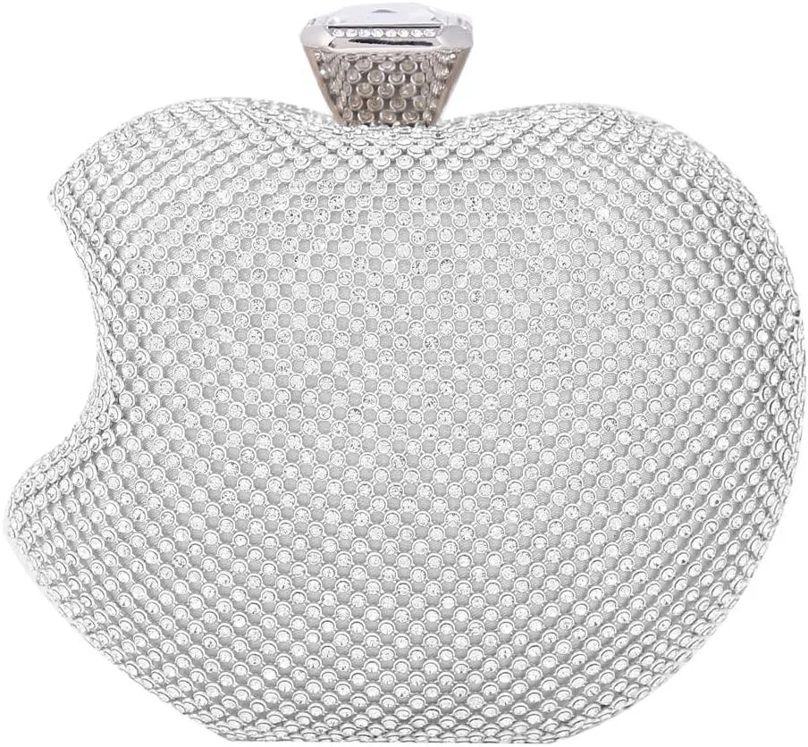 Ladies Special Bite Off Apple Shape Hardcase Clutch Bag