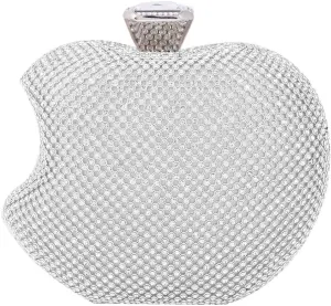 Ladies Special Bite Off Apple Shape Hardcase Clutch Bag