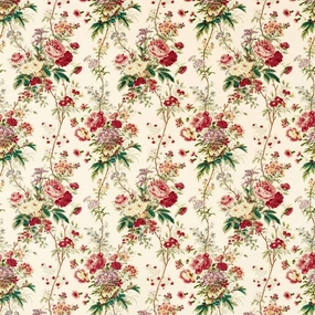 Lakeland Paradis Velvet Carmine/Geolu Fabric - Sanderson x Giles Deacon