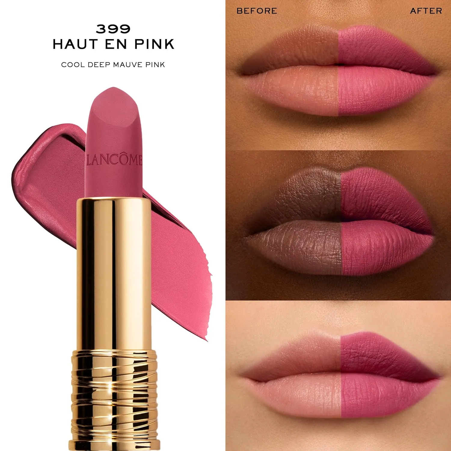 Lancôme L'Absolu Rouge Drama Matte Lipstick - Bold Matte Finish - Lasting Comfort & Hydration