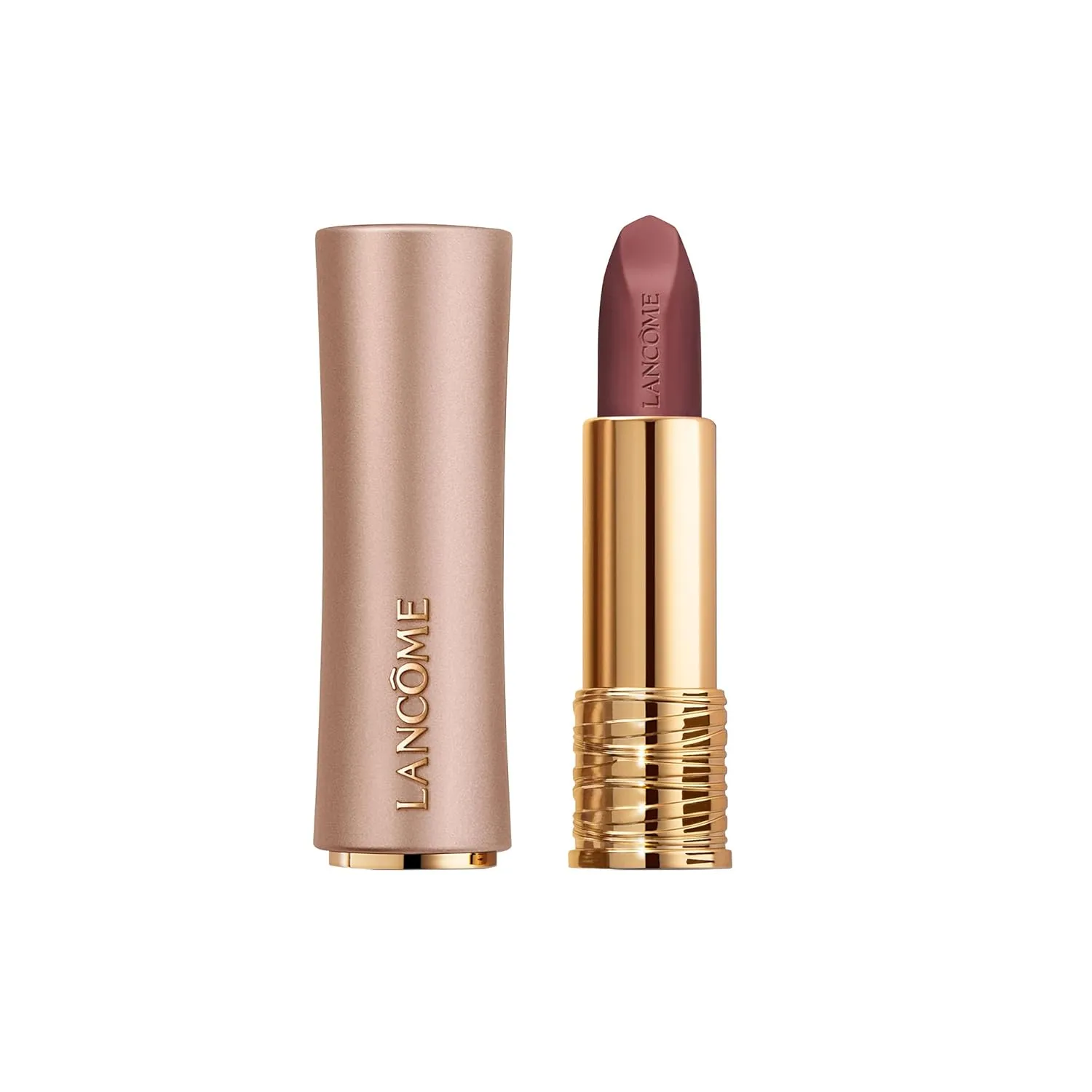 Lancôme L'Absolu Rouge Intimatte Hydrating Matte Lipstick - Buildable & Lightweight Formula with a Soft Matte Finish - Up To 24HR Comfort - 121 Unfiltered Brown