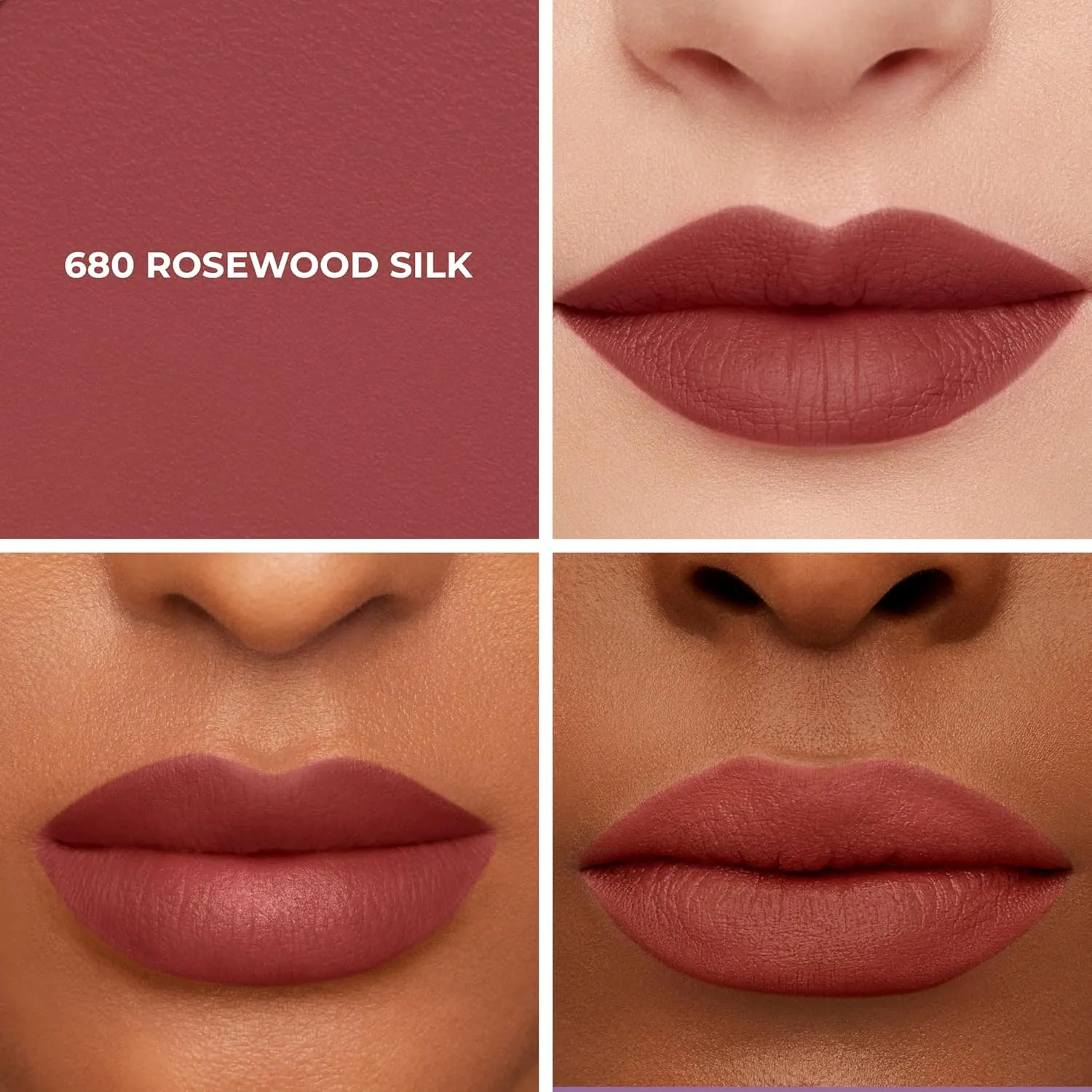 Laura Mercier Caviar Smoothing Matte Lipstick, 16HR Hydration, Long Lasting Wear, High Impact Color, Smudge- & Transfer-Proof, Hyaluronic Acid and Vitamin E Infused