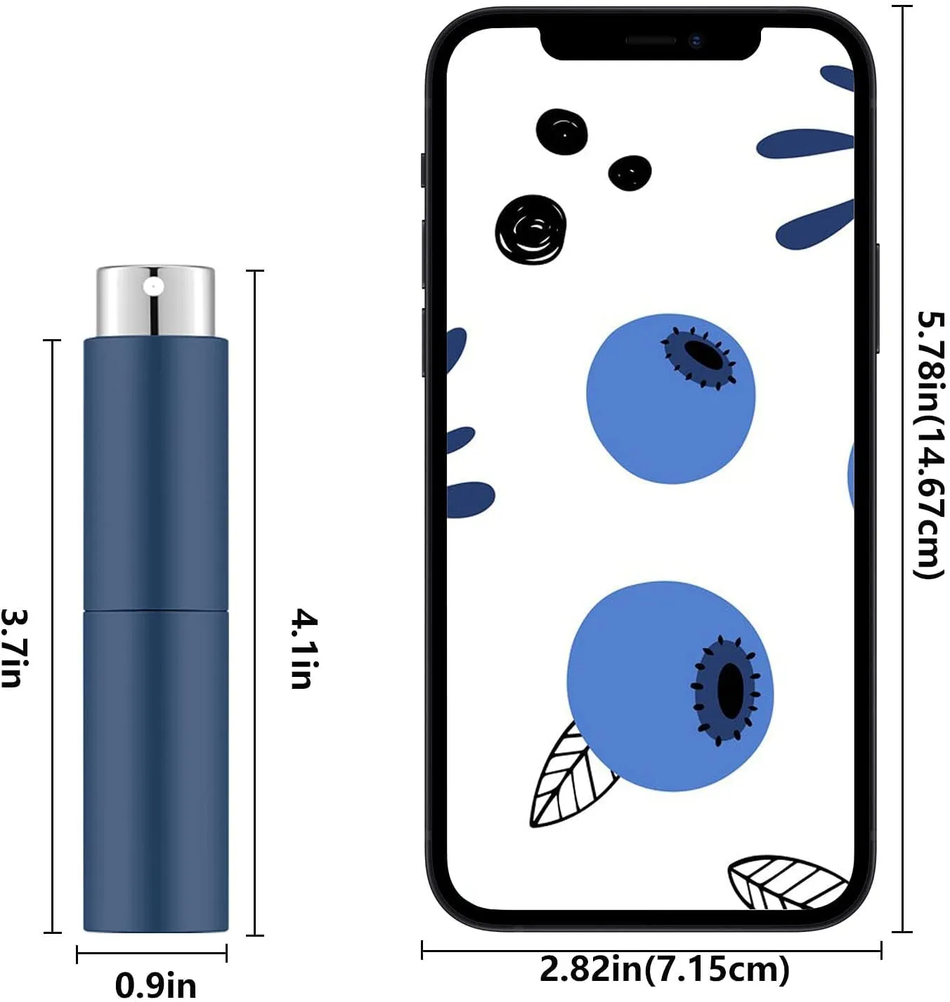 Lil Ray 8ML Portable Mini Perfume Atomizer Spray Bottle(4 PCS), Travel Refillable Atomizer Sprayer for Perfume,Cologn, Fragrance with Twist Design (Matte Black&Rose Gold&Blue&Silver)