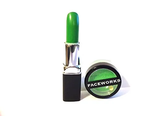 Lipstick & Glitter Combination Sets By FACEWORKS (Green Spearmint Lipstick & Glitter)