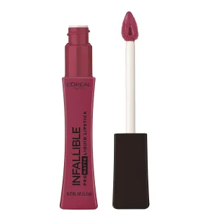 L’Oréal Paris Infallible Pro Matte Liquid Lipstick, Long-Lasting Intense Matte Color, Up to 16HR Wear, highly pigmented, full coverage liquid lipstick, Midnight Mauve, 0.21 fl. oz.