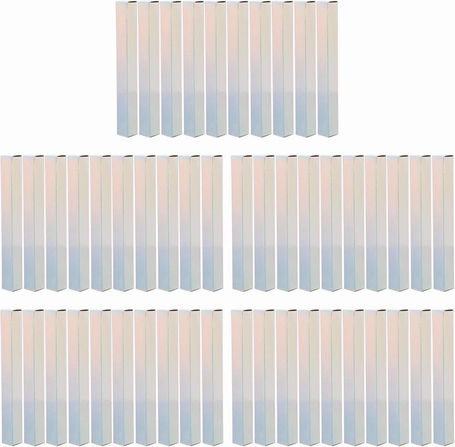 Lurrose Empty Lip Gloss Boxes for Packaging, Paper Lipstick Box Lipstick Packaging Container Perfume Packaging Boxes, 50pcs (Silver)