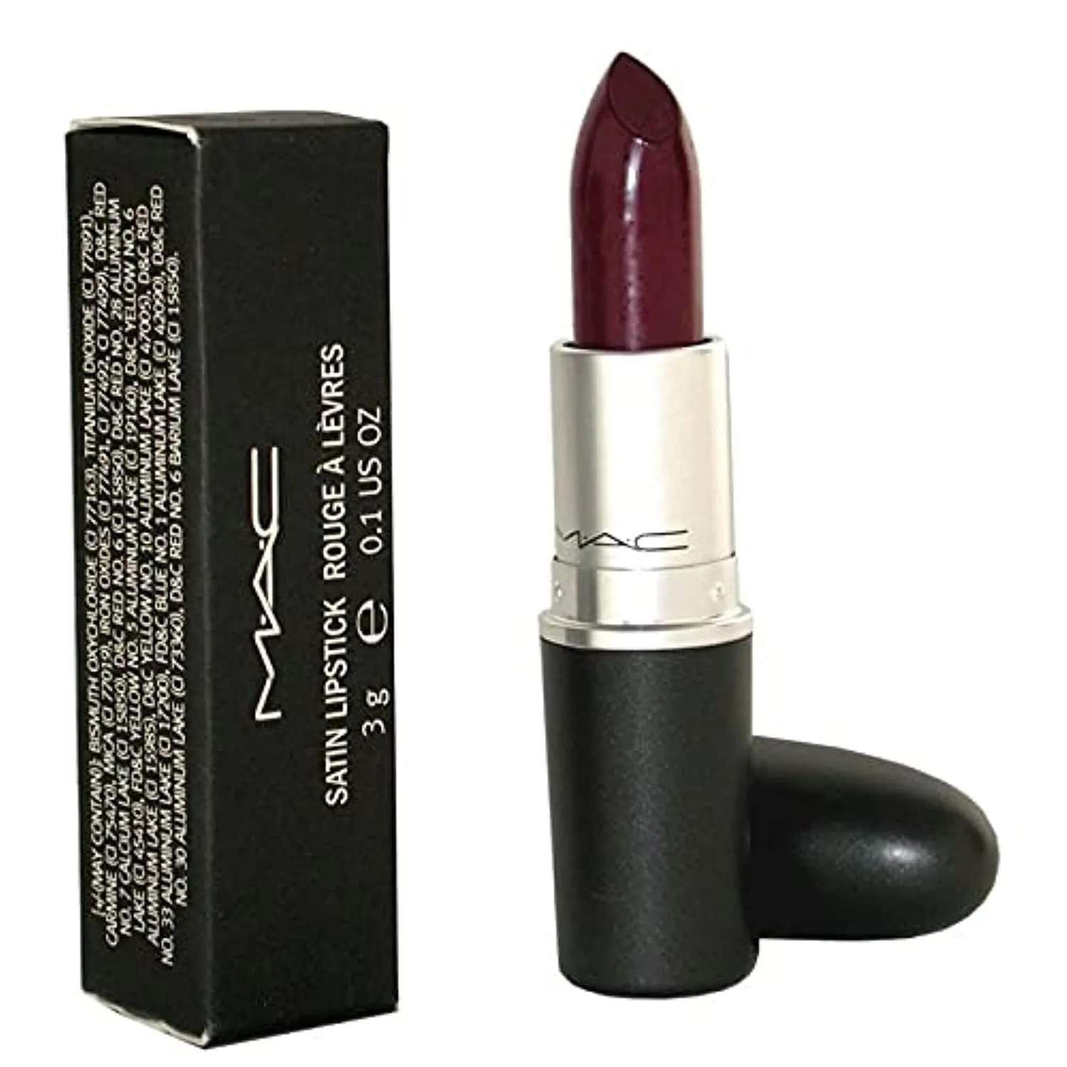 MAC Satin Lipstick - Rebel for Women - 0.1 oz Lipstick