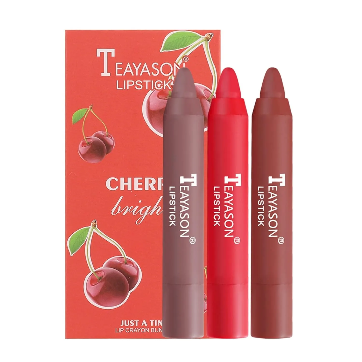 Makeup Crayon Lipstick 3 Pack Small Set Lipstick Matte Matte Velvet Air Lipstick Pen Cosmetics (Color : C)