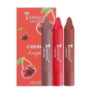 Makeup Crayon Lipstick 3 Pack Small Set Lipstick Matte Matte Velvet Air Lipstick Pen Cosmetics (Color : C)