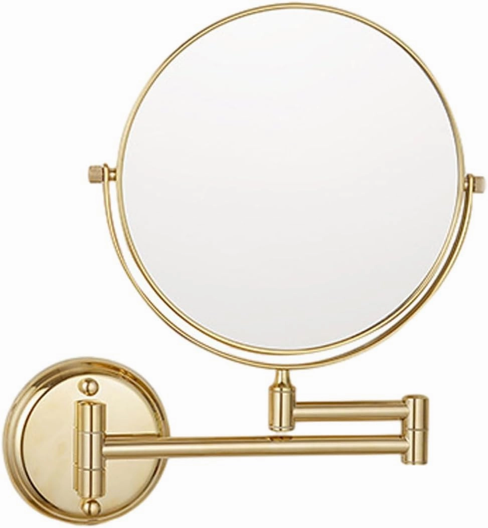 Makeup Mirror Magnification Wall Mounted, Makeup Mirror Wall Mounted Extra Long Arm, 360° Swivel Extend and Fold Magnifying Mirror Adjustable, Double Sided Bathroom Shaving Mirror
