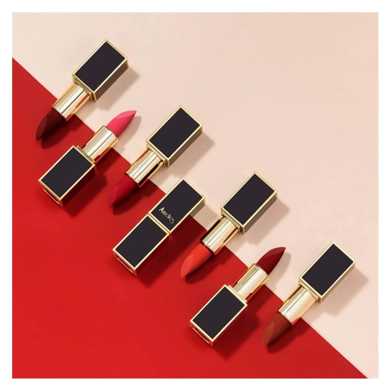 Matte Lipstick Non-stick Cup Matte Velvet Lipstick Make-up Lipstick Student (Color : 10#, Size : 3.5g)