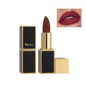 Matte Lipstick Non-stick Cup Matte Velvet Lipstick Make-up Lipstick Student (Color : 10#, Size : 3.5g)