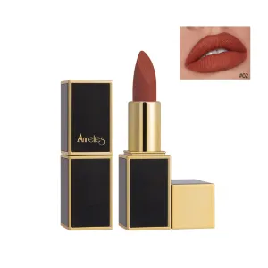 Matte Lipstick Non-stick Cup Matte Velvet Lipstick Make-up Lipstick Student (Color : 2#, Size : 3.5g)