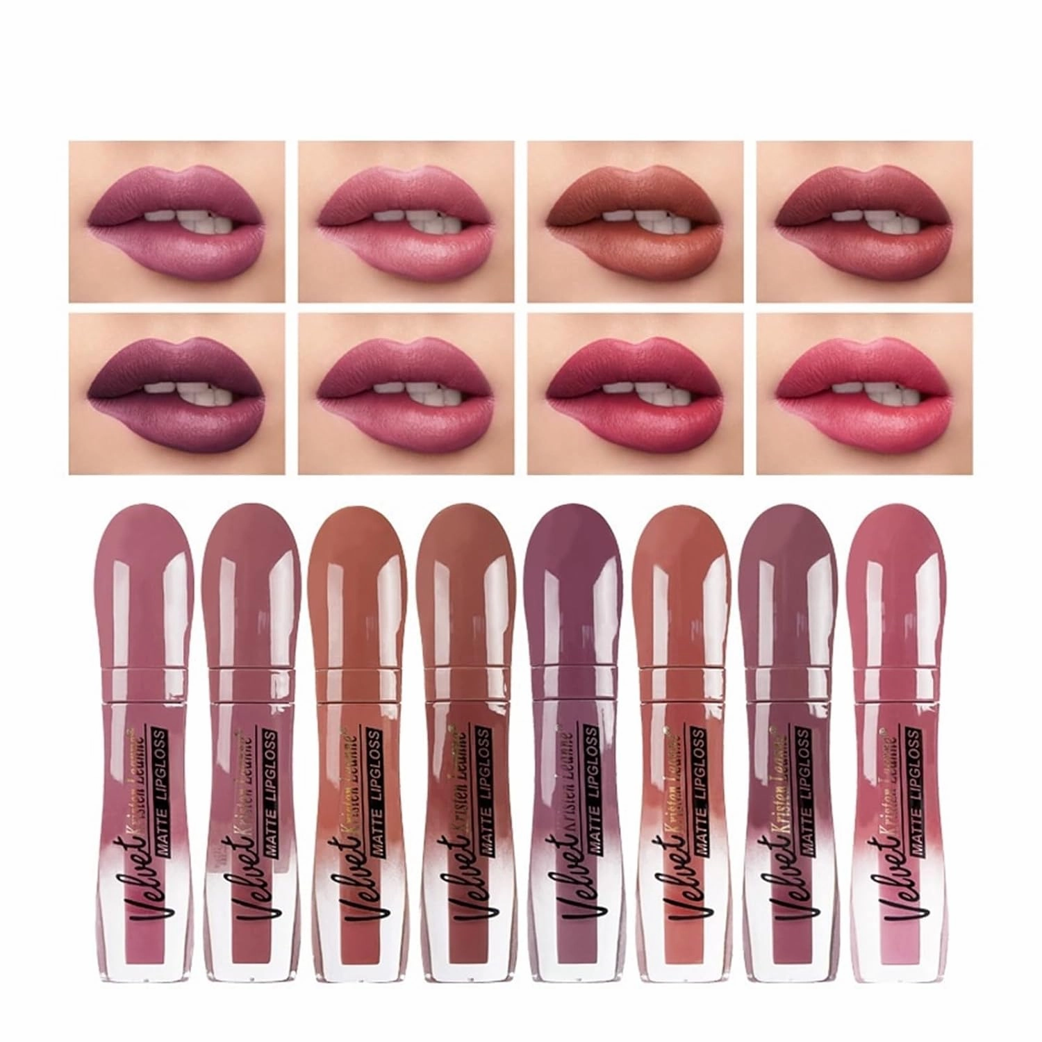 Matte lip gloss matte lipstick non-stick cup does not fade lip gloss makeup (Color : 803, Size : 5ML)