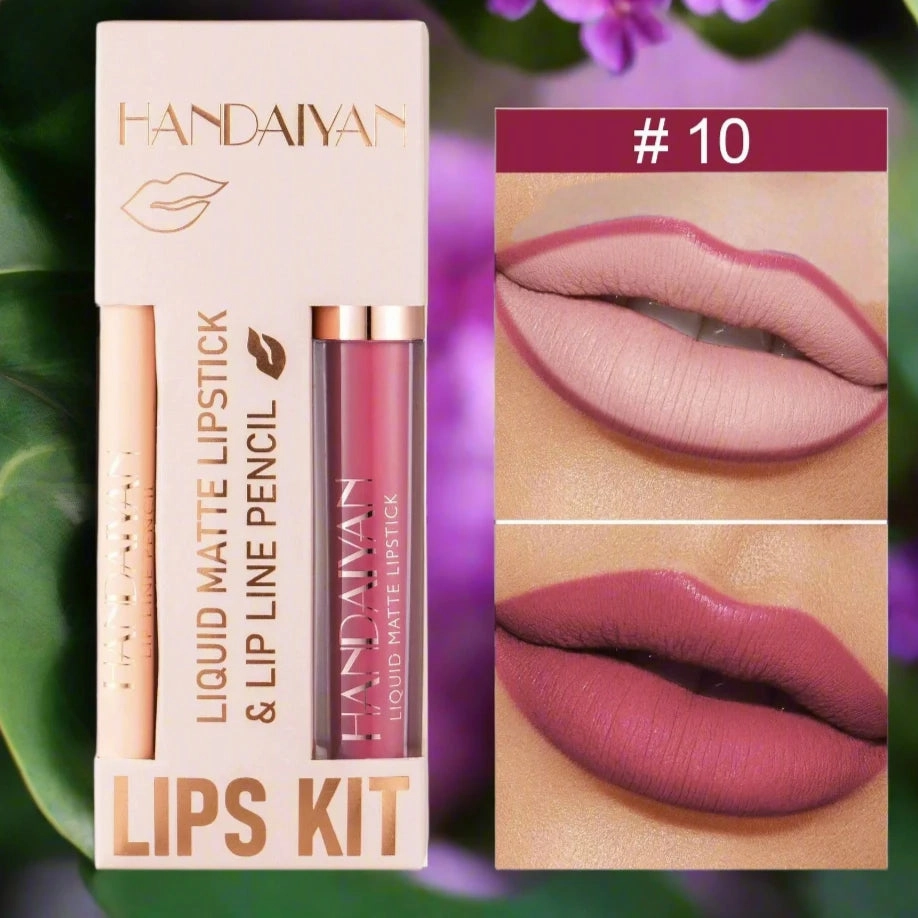 Matte Lipstick and Lip Liner