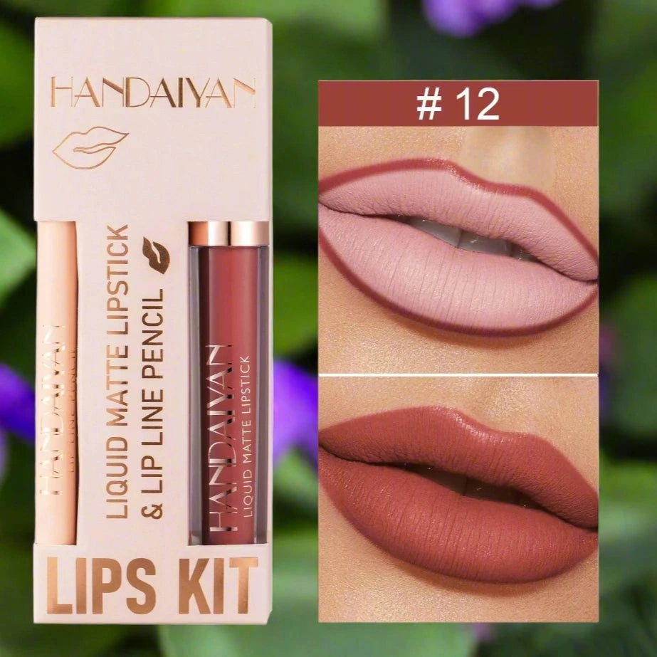 Matte Lipstick and Lip Liner