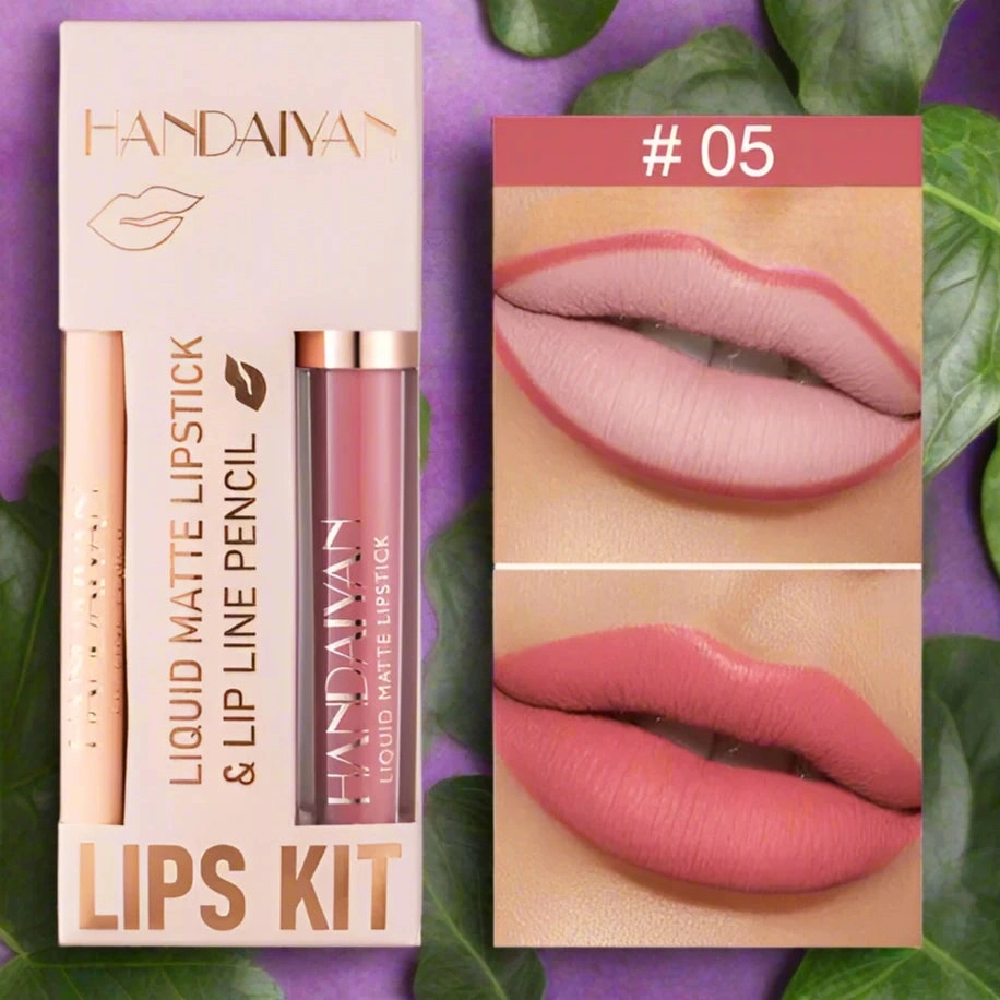 Matte Lipstick and Lip Liner