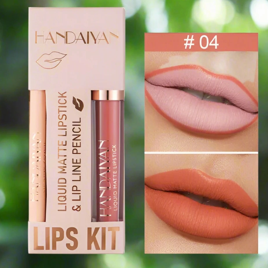 Matte Lipstick and Lip Liner