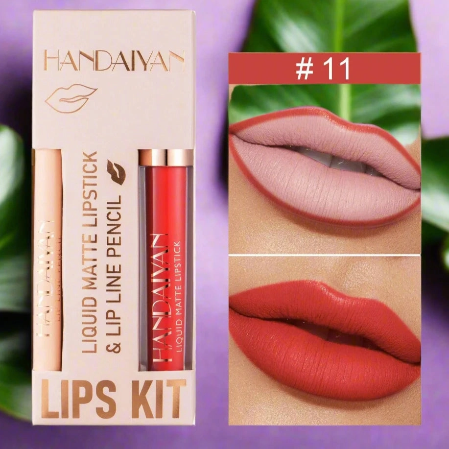 Matte Lipstick and Lip Liner