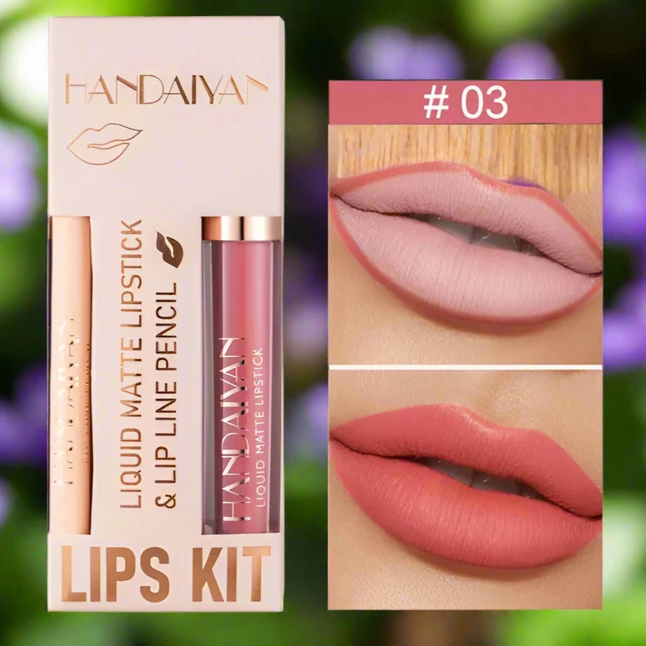 Matte Lipstick and Lip Liner