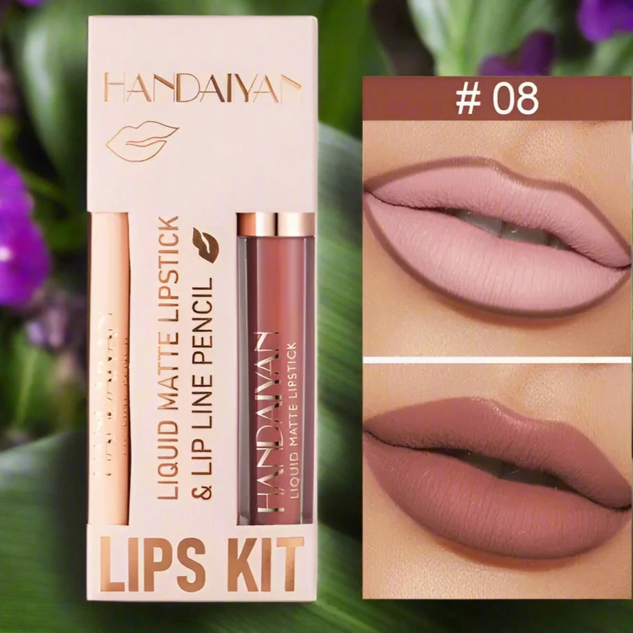 Matte Lipstick and Lip Liner