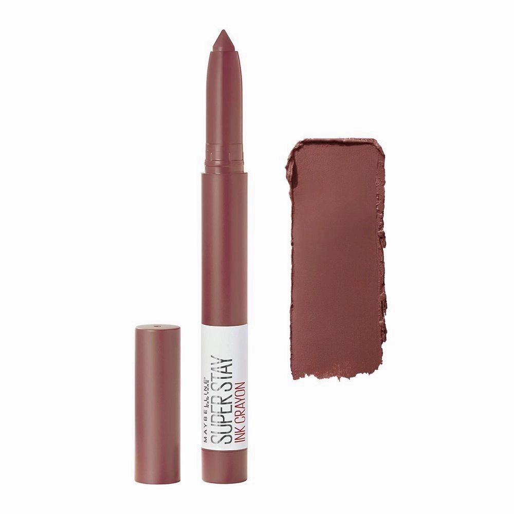 Maybelline New York Super Stay Ink Crayon Matte Longwear Lipstick, 8hrs long wear Matte Lipstick - 20 Enjoy The View