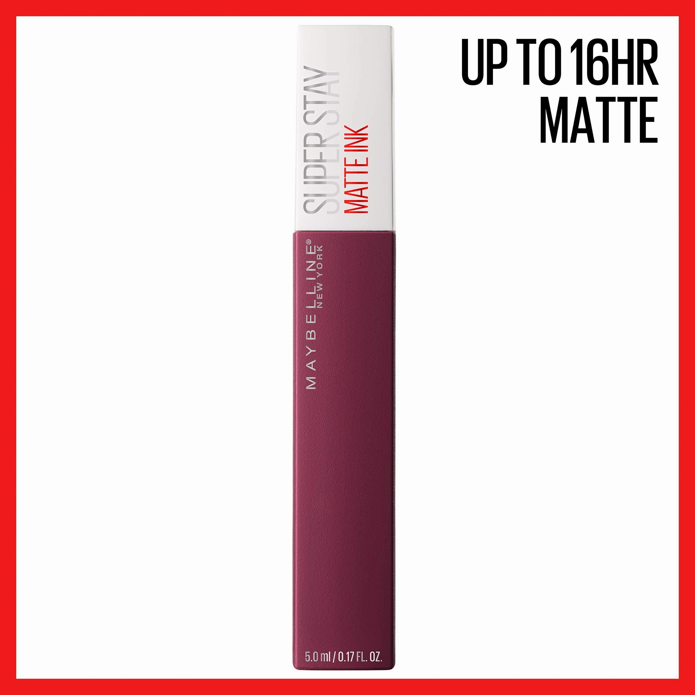 Maybelline New York SuperStay Matte Ink Liquid Lipstick, Believer, 0.17 Ounce