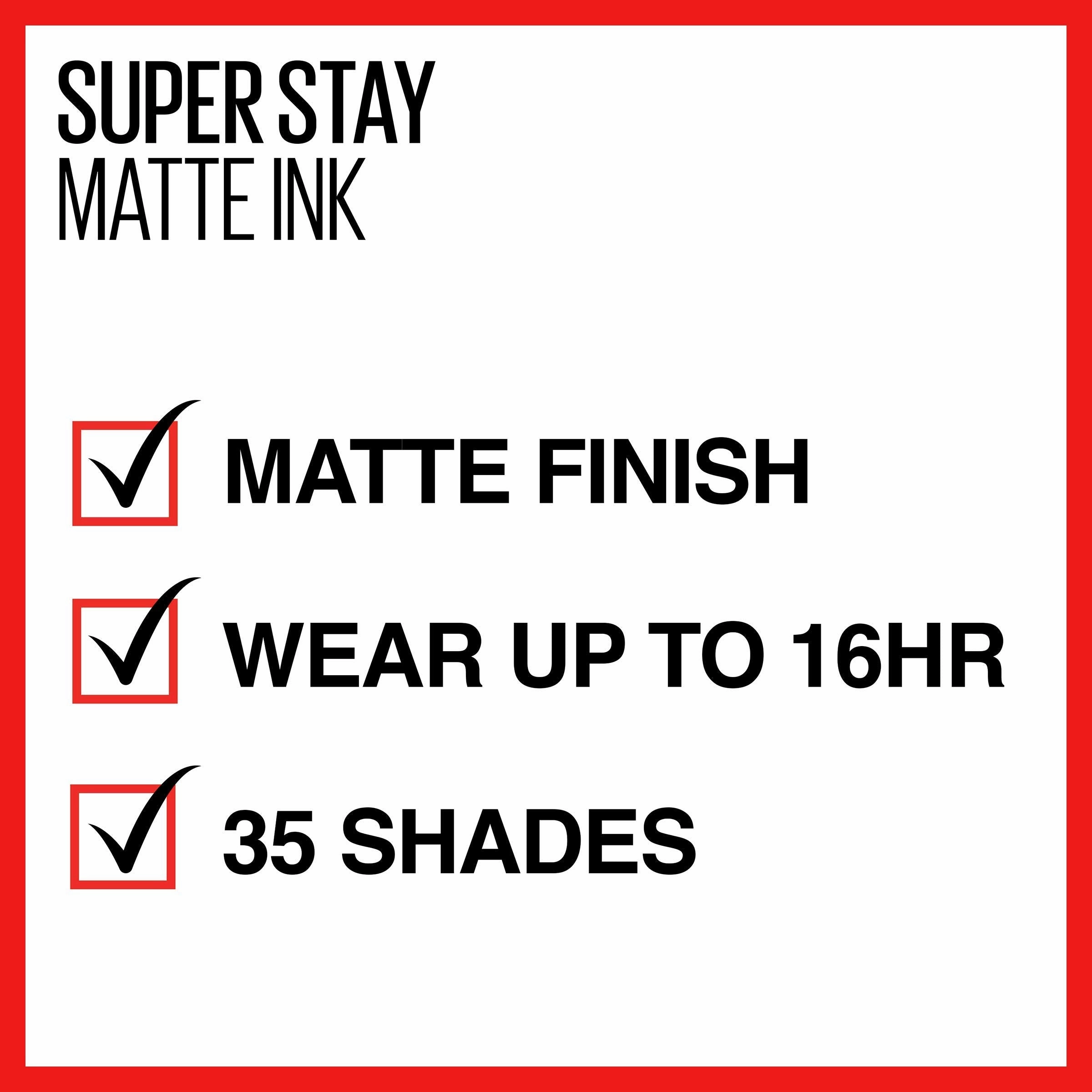 Maybelline New York SuperStay Matte Ink Liquid Lipstick, Believer, 0.17 Ounce
