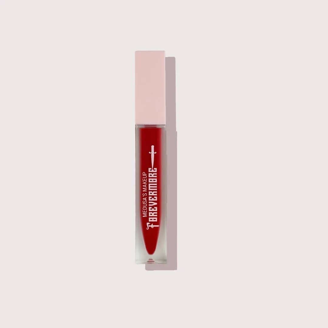Medusa's Makeup Forevermore Liquid Matte Lipstick Bold, VelvetyMatte Finish - Long-Lasting Wear - Cruelty Free & Vegan (Bewitched, 2 fl oz)