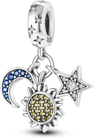 MULA 925 Sterling Silver Charms for Bracelets and Necklaces Lipstick and Bag Dangle Pendants Tower Camera Beads Jewelry Charms for Women