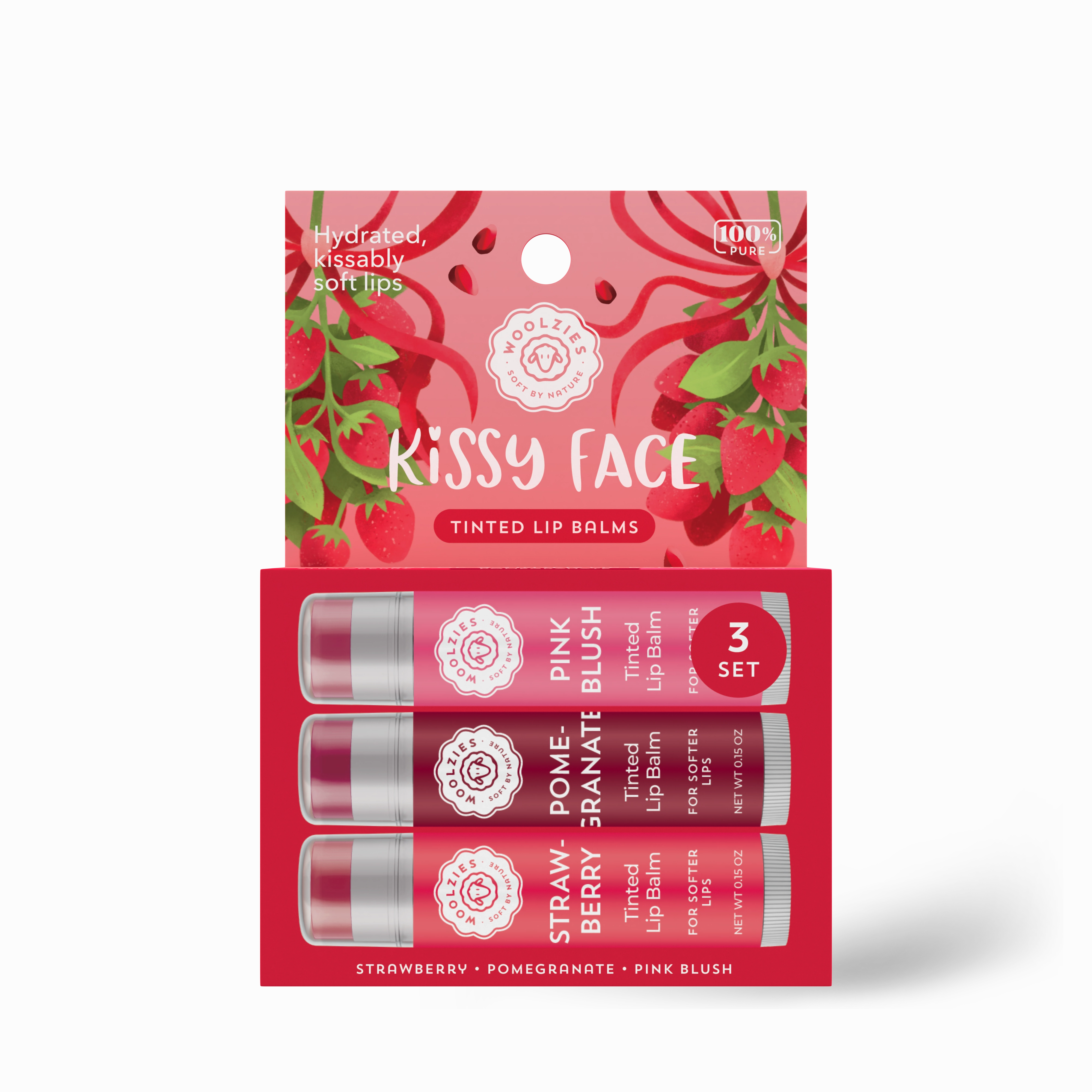 NEW Kissy Face Tinted Lip Balm Set of 3