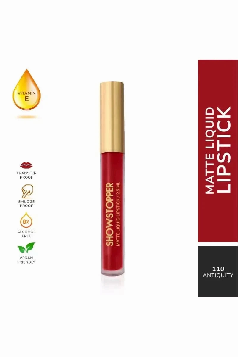 Neyah Show Stopper Matte Liquid Lipstick - 2.4gm (Antiquity)