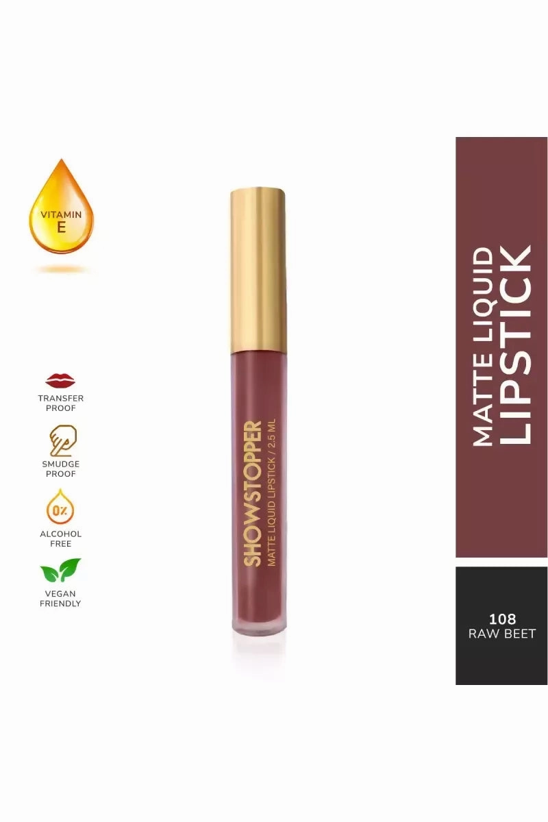 Neyah Show Stopper Matte Liquid Lipstick - 2.4gm (Raw Beet)
