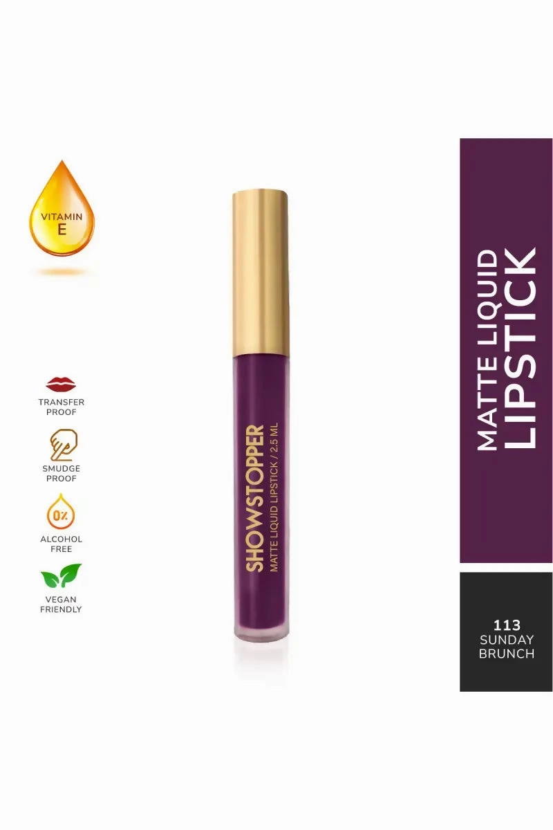 Neyah Show Stopper Matte Liquid Lipstick - 2.4gm (Sunday Brunch)