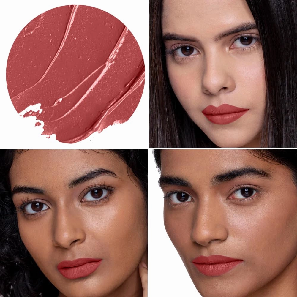 Non-stop Airy Matte Liquid Lip - Maple Sugar(5 ml)| Transferproof I Waterproof lipstick Long Lasting I Apricot & Avocado Oil | 100% Vegan | 5ml | No Parabens, No Toxins