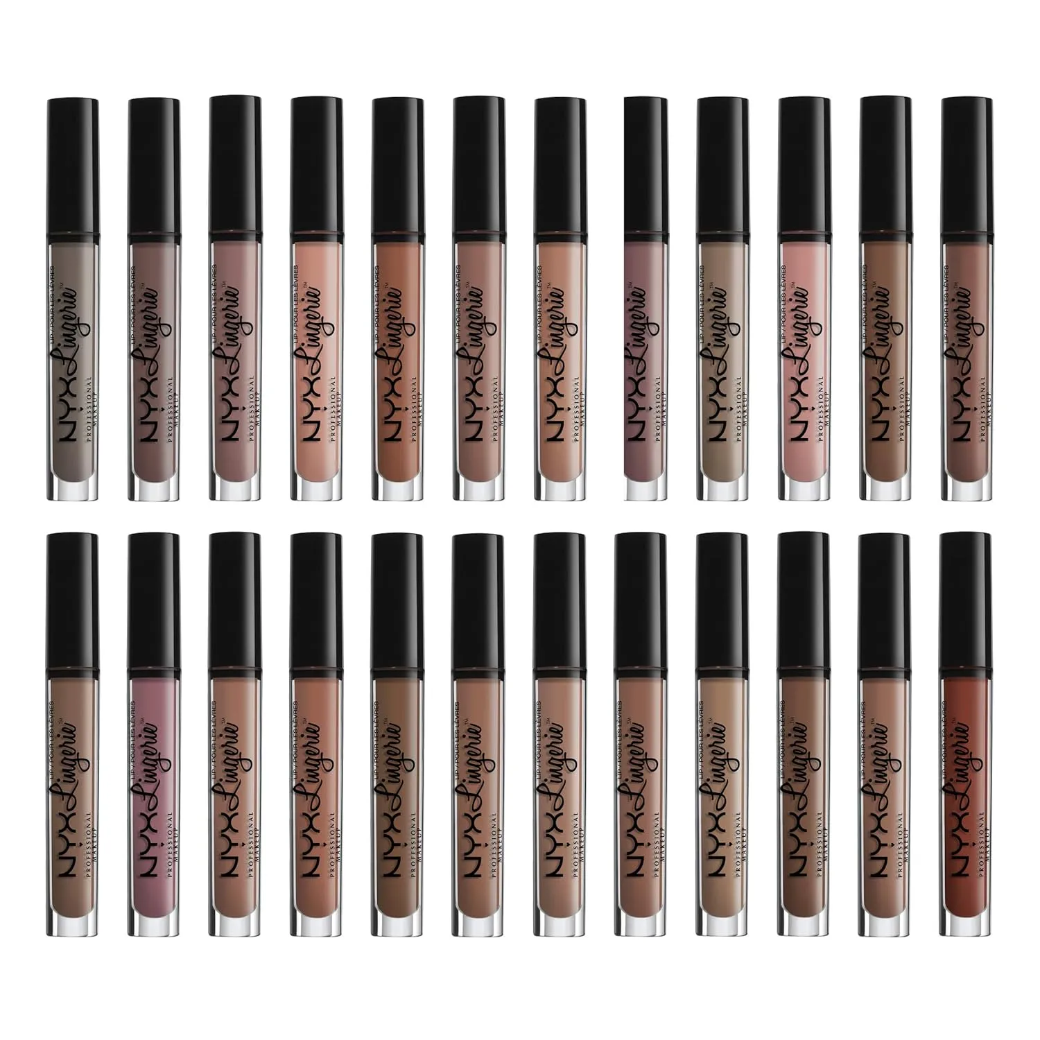 NYX PROFESSIONAL MAKEUP Lip Lingerie Matte Liquid Lipstick - Bustier (Dusty Mauve)
