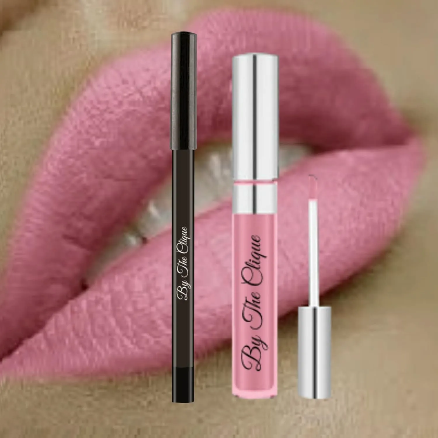 Premium Light Pink Matte Lip Kit | Lipstick and Lip Liner Pencil Set | Blushing Bride…