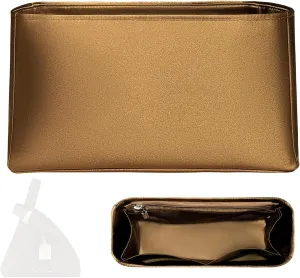 Purse Organizer Insert, Slim Satin Inner Liner Bag for LV Atlantis BB Handbag Organizer Insert Multiple Pouch Large Storage Bag Cosmetics Bag Organizer Insert (Style-01, atlantisBB)