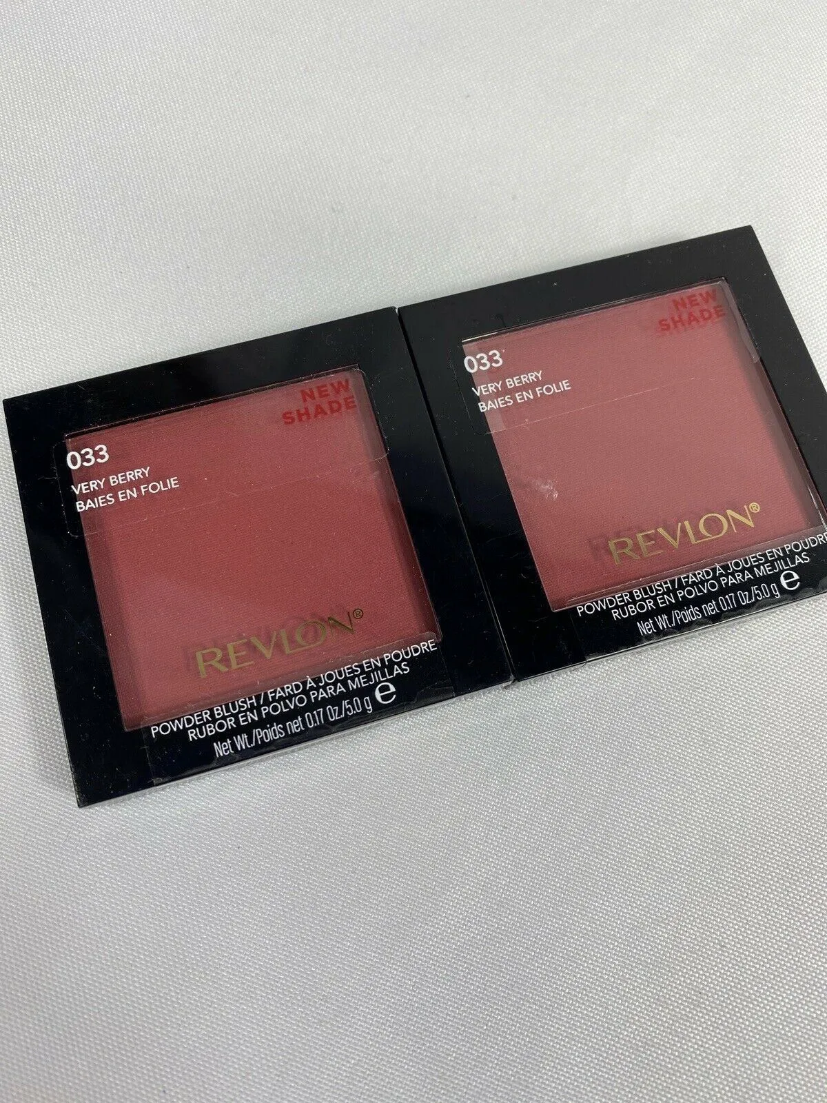 Revlon 033 Very Berry Powder Blush Satin Cheek Color Combine Shipping