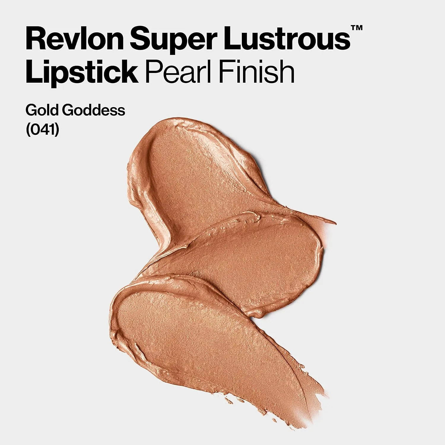 Revlon Super Lustrous Lipstick, Creamy Formula For Soft, Fuller-Looking Lips, Moisturized Feel, 041 Gold Goddess, 0.15 oz