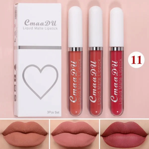 Sexy Long-Lasting Velvet Matte Lip Gloss – Liquid Lipstick for Women, Nonstick Cup, Waterproof Red Lip Makeup