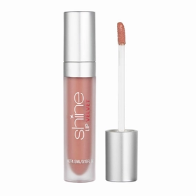 Shine Cosmetics Lip Color - LipVelvet, Matte Lip Gloss, Matte Finish, Matte Lipstick, Liquid Lipstick (Belle, .15 Fl)